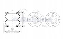 MTT System 0003_K Пневматичні подушки fiat ducato і x230 1981-1994 кампер компр. 100Psi 2mu
