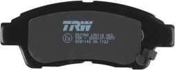 GDB1143 TRW Комплект гальмівних колодок з 4 шт дисків