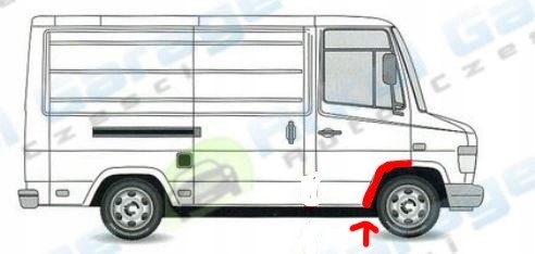 AB ab4235498447355 ПЕРЕДНЯ КОЛІСНА АРКА ПРАВА MERCEDES 512D-814DA VARIO 2 SZ