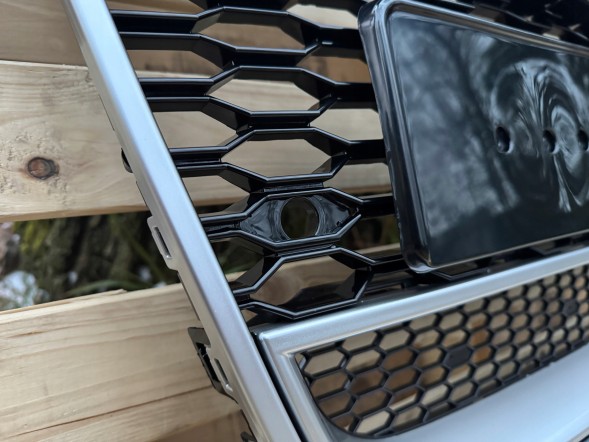 Pulse A6-RS137 Решітка радіатора Audi A6 C7 11-14 Срібляста рама Стиль RS6 QUATTRO