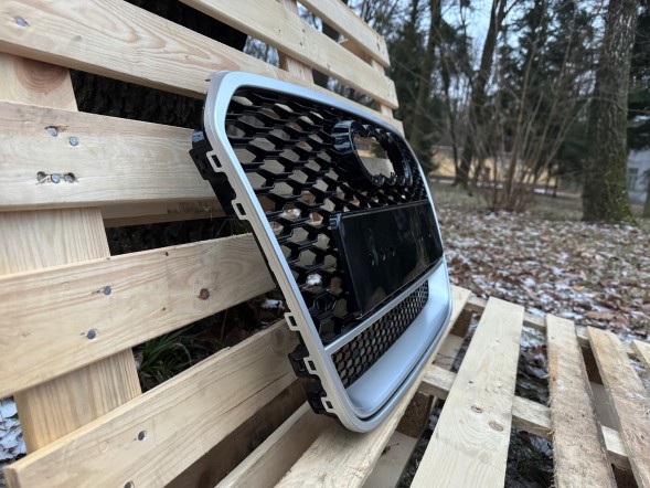 Pulse A6-RS137 Решітка радіатора Audi A6 C7 11-14 Срібляста рама Стиль RS6 QUATTRO