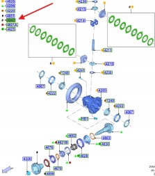Ford OE НАБІР ДИСТАНЦІЙ ДИФЕРЕНЦІАЛА FORD MUSTANG 15- 23- 5299011 _ FR3W-4947-AA