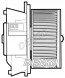 Denso DEA09042 Denso dea09042 внутрішній вентилятор