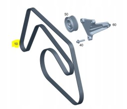 Mercedes-Benz OE Клиновий ремінь Mercedes-Benz A0039938596