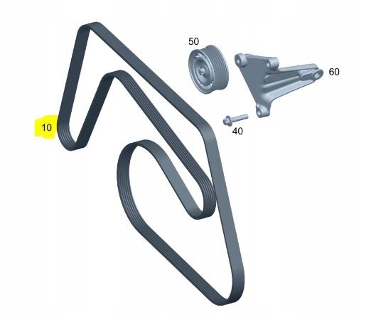 Mercedes-Benz OE Клиновий ремінь Mercedes-Benz A0039938596