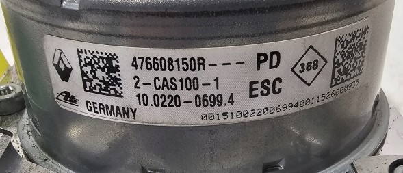 Renault OE 476608150R PAWELAUTOCZESCI НОВИЙ ОРИГІНАЛЬНИЙ НАСОС ABS DACIA / RENAULT - 476608150R