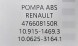 Renault OE 476608150R PAWELAUTOCZESCI НОВИЙ ОРИГІНАЛЬНИЙ НАСОС ABS DACIA / RENAULT - 476608150R