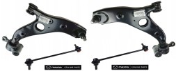 Mazda OE WBEURO/G46C34300+G46C34350+KD3534170 Передній важіль Mazda OE правий лівий зі стійками