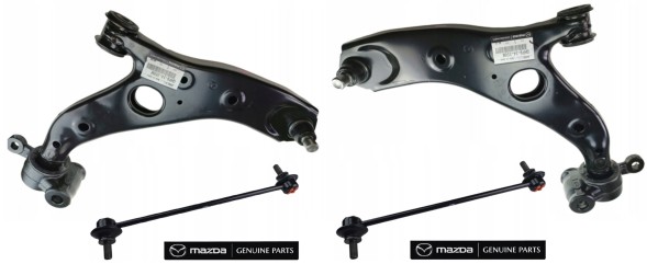 Mazda OE WBEURO/G46C34300+G46C34350+KD3534170 Передній важіль Mazda OE правий лівий зі стійками