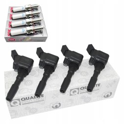 QP 04.E905110B x4 + PZKER7B8EGS x4 4X котушка запалювання + 4x свічка ngk audi seat skoda vw 1.2 1.4 tsi tfsi