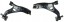 Mazda OE WB/GHP9-34-300+GHP9-34-350/G46C-34-300+G46C-34-350 MAZDA 6 РИЧАГ ПЕРЕДНІЙ ПРАВИЙ + ЛІВИЙ РИЧАГИ КОМПЛЕКТ ОРИГІНАЛ