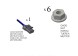 AD BRAKE VIC-322532 Механізм склопідйомника Лівий Передній для TOYOTA HILUX VII 11.04-