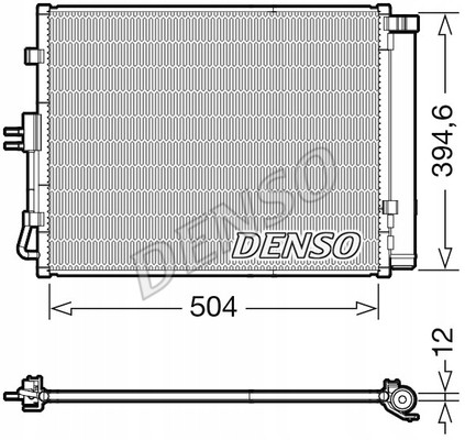 Denso DCN43005 Охолоджувач кондиціонера kia