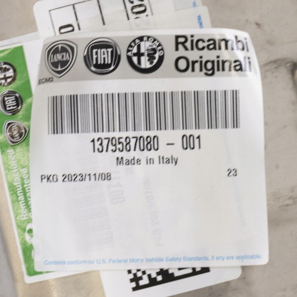 Fiat OE Сажовий фільтр 1379587080 Fiat Оригінал