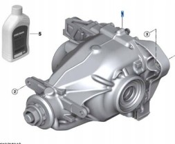 BMW OE 33108686987 ОРИГІНАЛЬНИЙ ЗАДНІЙ МІСТ ДИФЕРЕНЦІАЛ BMW X5 G05 X6 G06 xDrive40d 3.08