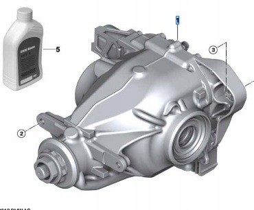 BMW OE 33108686987 ОРИГІНАЛЬНИЙ ЗАДНІЙ МІСТ ДИФЕРЕНЦІАЛ BMW X5 G05 X6 G06 xDrive40d 3.08