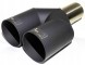 WLM Customs WLM-BLK2x63 Подвійний вихлопний наконечник WLM Black Y-PIPE 2x63,5