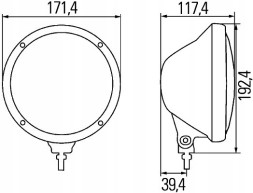 Hella 1F3 010 119-011 Фара далекобійна hella 1f3 010 119-011