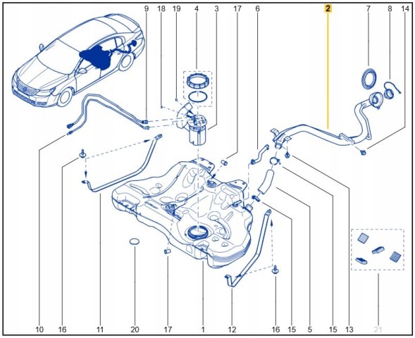 Renault OE 172210014R Трубка заливної горловини палива renault latitude 2.0 dci, 3.0 v6 dci oe