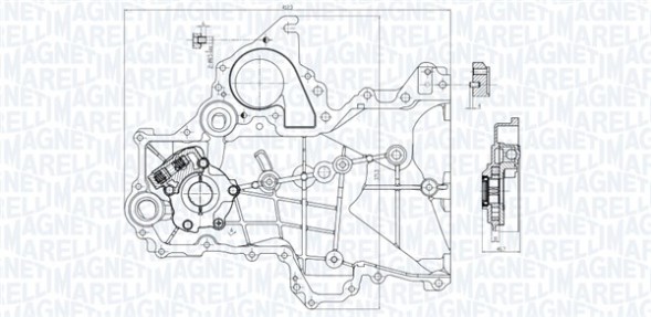 MAGNETI MARELLI 351516000155 Magneti marelli масляний насос hyundai