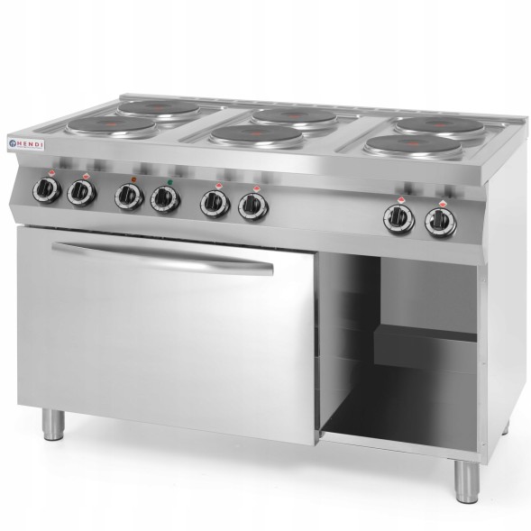 Китай WEW-SC-HP-1006018 Електрична плита Hendi 6x2.6кВт з духовкою GN1/1 120см для гастрономії, сертифікат CE
