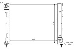 Nissens NIS61935(iMOTO) Охолоджувач двигуна fiat 500 500 c panda ford ka 0. + Набір водія #37