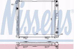 Nissens 62751A Радіатор охолодження двигуна mercedes e-class в 124 84- 200