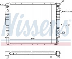 Nissens 65530A Радіатор, система охолодження двигуна nissens 65530a