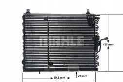 Mahle AC 150 000S Конденсатор радіатора кондиціонування повітря ac 150 000s mahle