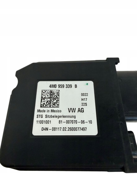 Volkswagen OE 4M0959339B 4M0 959 339 B glp Модуль керування сидінням Golf Passat 4M0959339B