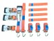 Manol POM-OBR-5m-5T-2PKT-Gumowane-Szelka-1A1A-250543 Ремені транспортувальні для обв'язки 5 м автомобіля 5T/50 Swivel Harness 1A1A-5m