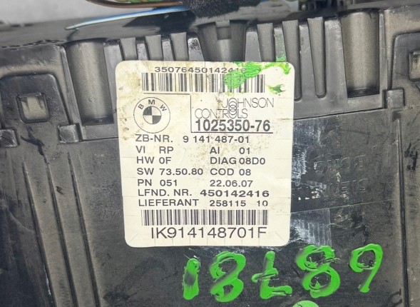 BMW OE ЛІЧИЛЬНИК ПРИЛАДІВ СПІДОМЕТР BMW E90 E91 IK914148701F 1025350-76