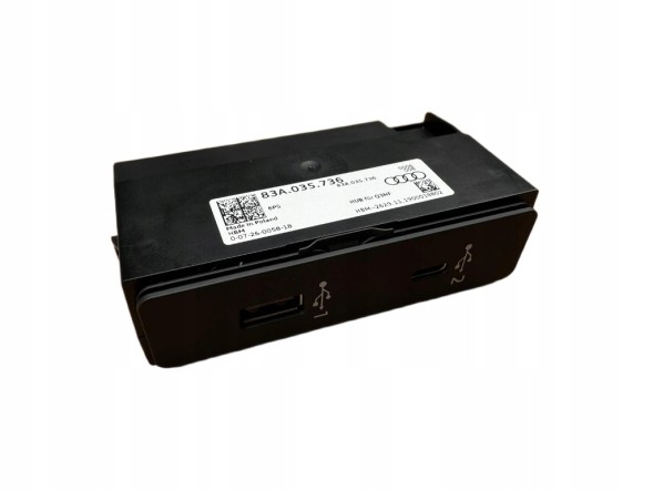 Audi OE AUDI Q3 83A F3 Подвійне гніздо USB 83A035736