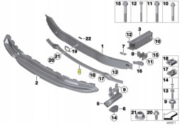 BMW OE 51118050735 Балка поперечна передня BMW F20 F21