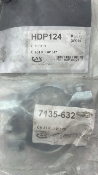 DELPHI HDP124 Фільтр твердих частинок peugeot/citroen