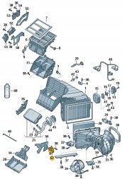 Volkswagen OE 7L0907511AL Мотор обігрівача vw amarok, t5, touareg 7l0907511al