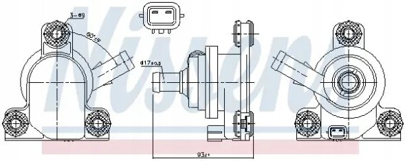 Nissens 831078 Насос води 831078 nissens
