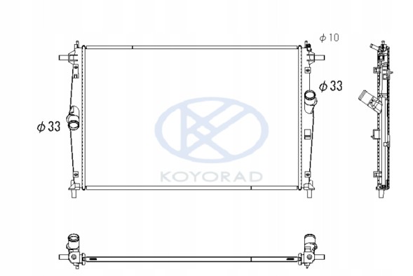 Koyorad R0122 Радіатор mazda 3 18- 1.5 2.0 paf115200 paf315200b koyo