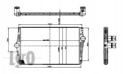 Abakus 052-018-0003 Інтеркулер volvo xc90 i d5 awd (02-14)