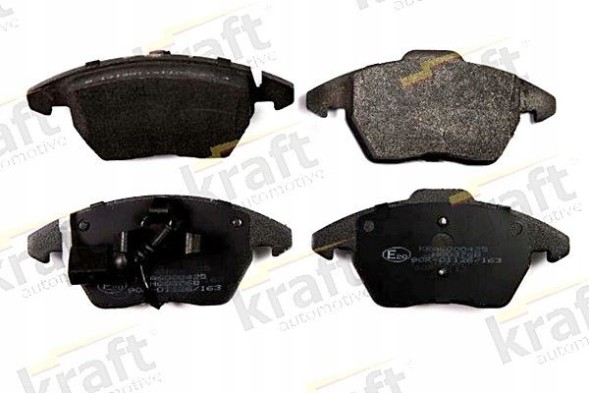 Kraft Automotive 6000425 + 6040450 VW TOURAN (1T1, 1T2) Колодки дискові передні VW TOURAN I 1 1T1 1T2 288 мм