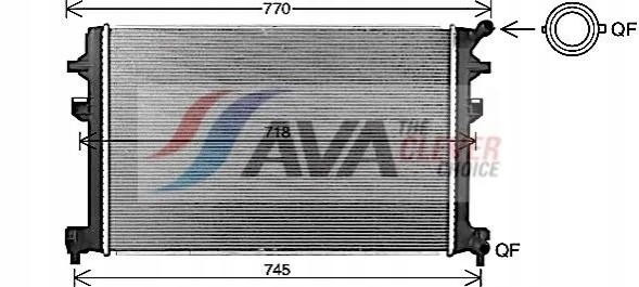 AVA Quality cooling ОХОЛОДЖУВАЧ ПОВІТРЯ ІНТЕРКУЛЕР VN2426