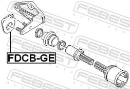 FDCB GE FEBEST Підшипник приводного вала