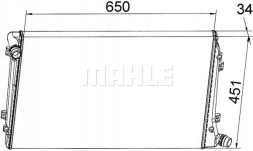 Mahle CR 1395 000S Охолоджувач води cr 1395 000s mahle seat altea