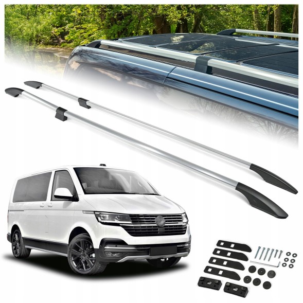 CHROMEMASTER OM-RR-D0037G-007 Поздовжні рейлінги багажника для VW CARAVELLE T6.1 2019-2023 SHORT | КОРОТКА база
