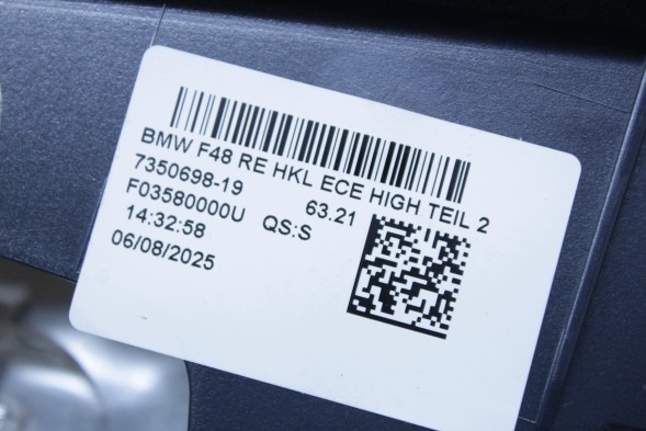 BMW OE 7350698 63217350698 #D57 НОВА ОРИГІНАЛЬНА ЗАДНЯ ЛІХТАР ПРАВА КРИШКИ БАГАЖНИКА ЄВРОПА BMW F48 X1 7350698