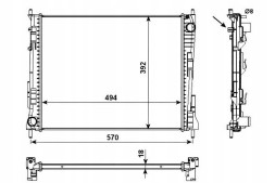 NRF PRO/53992 NRF Охолоджувач renault twingo 1,2b 1,5dci 07- nrf + помічник зіткнення #34