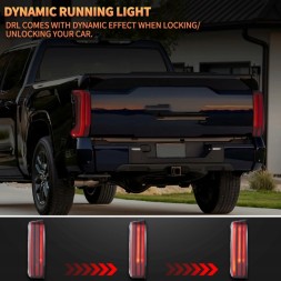 VLAND YAB-TDR-2068 RED TOYOTA TUNDRA 2022-2024 ЗАДНІ ЛІХТАРІ КОМПЛЕКТ ПОВНИЙ LED VLAND ЧЕРВОНІ
