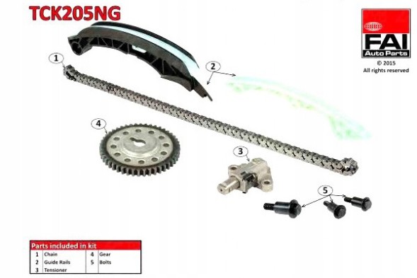 FAI AutoParts FAITCK205NG(HQ) КОМПЛЕКТ ланцюга ГРМ MITSUBISHI ASX 1.6 MIVEC