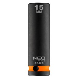 12 315 NEO TOOLS Головка ударна 1 2 довга 15 мм Cr Mo