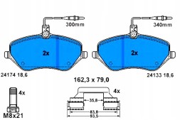 ATE 13.0460-2892.2/ATE Ate колодки хам. Peugeot фронт 407/607 2,0-3,0 04- + помічник водія #28